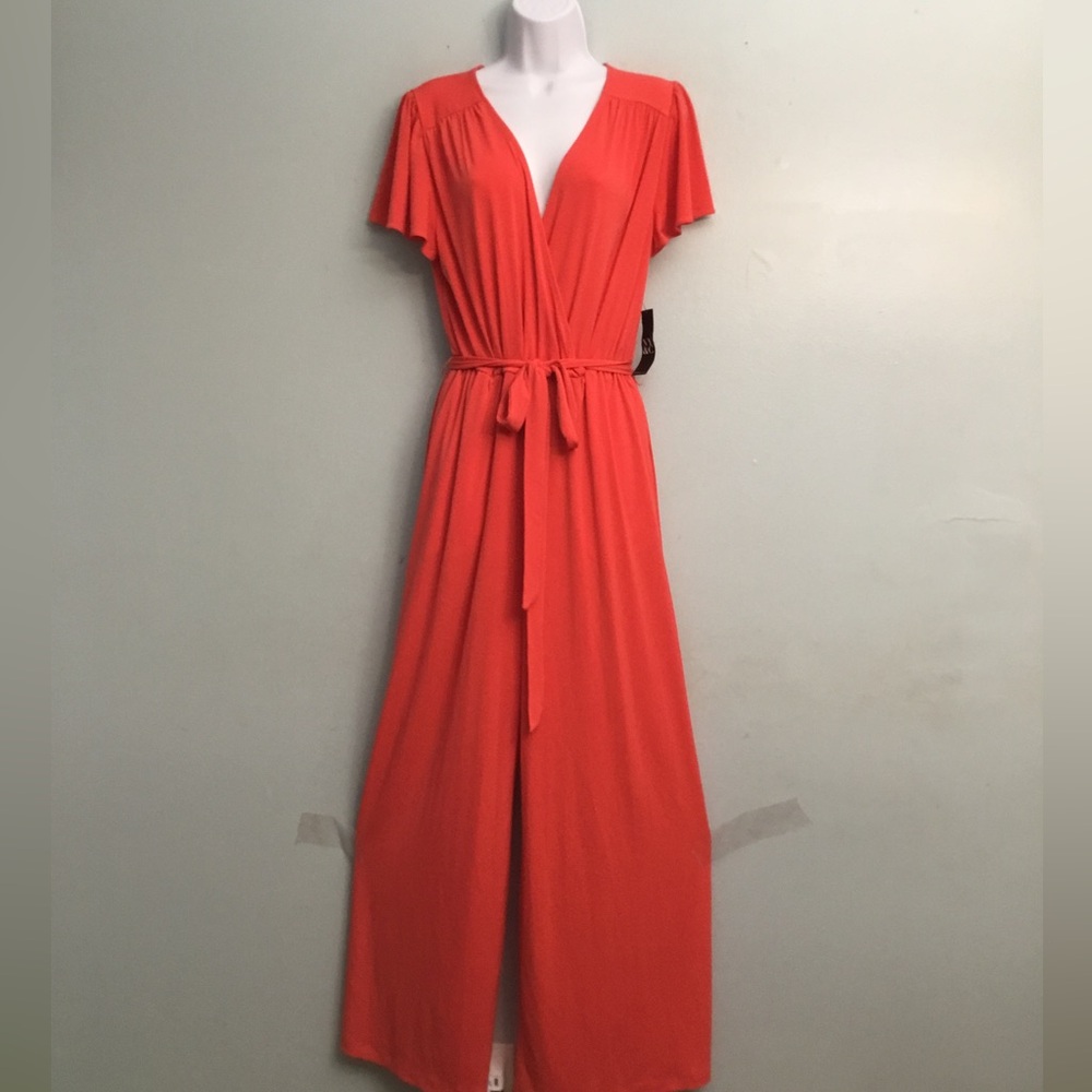 New York & Company Bold Orange Maxi Dress